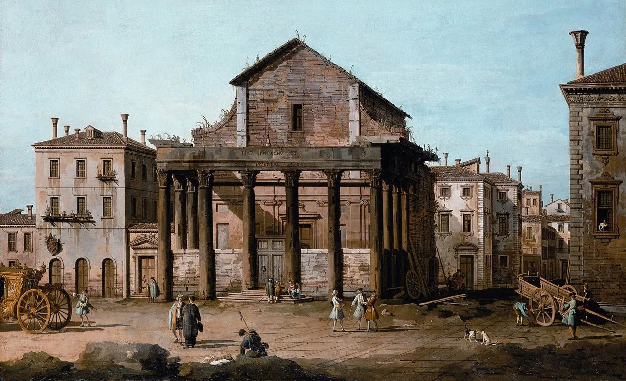 bernardo-bellotto-roma-tempio-di-antonino-e-faustina-nel-foro